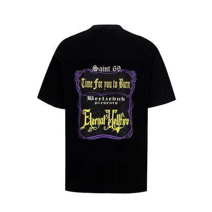 New-Saint Michael 2024ss Black T-shirt