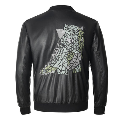 New- Black Genuine leather Jacket