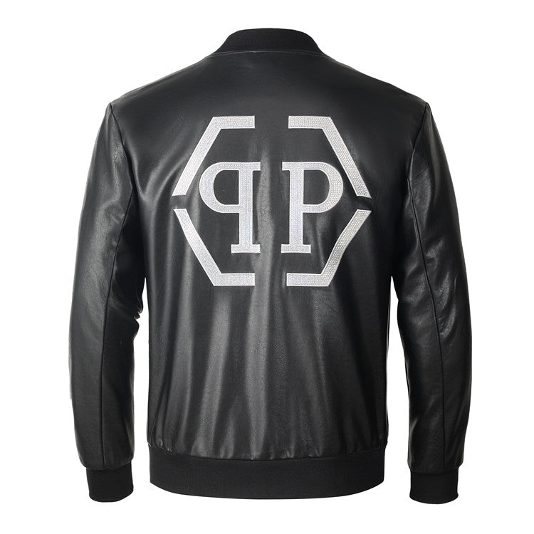 New- Black Genuine leather Jacket