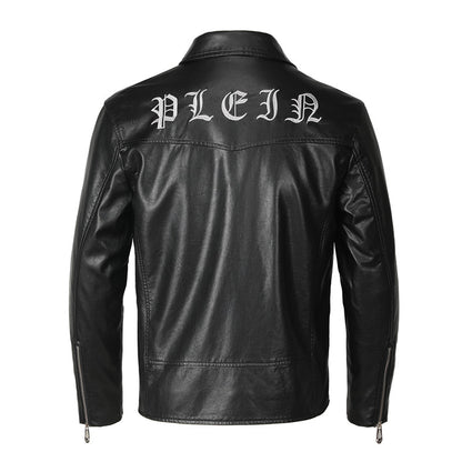 New- Black Genuine leather Jacket