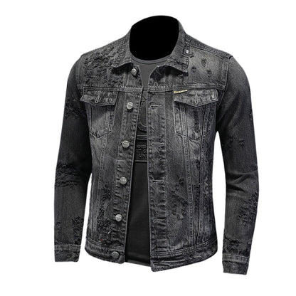 New-DSQ2 Black Denim Jacket