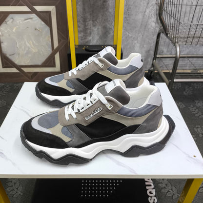 Flache Schuhe mit großem Kopf 