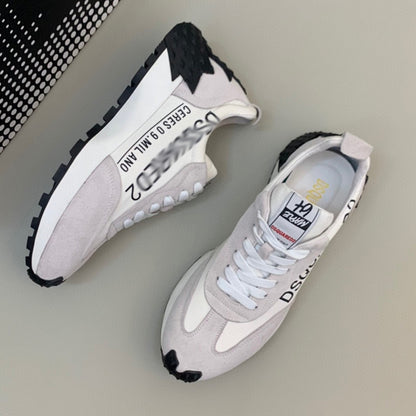 Flache Schuhe mit großem Kopf 