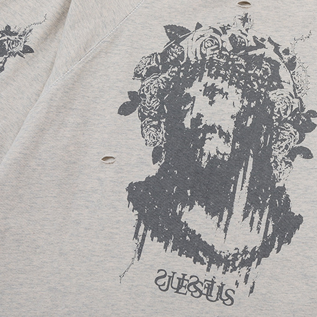 New-Saint Michael 2024ss Hole T-shirt
