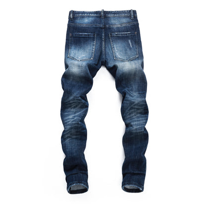 New-DSQ2 Hole Patch Slim fit Jeans