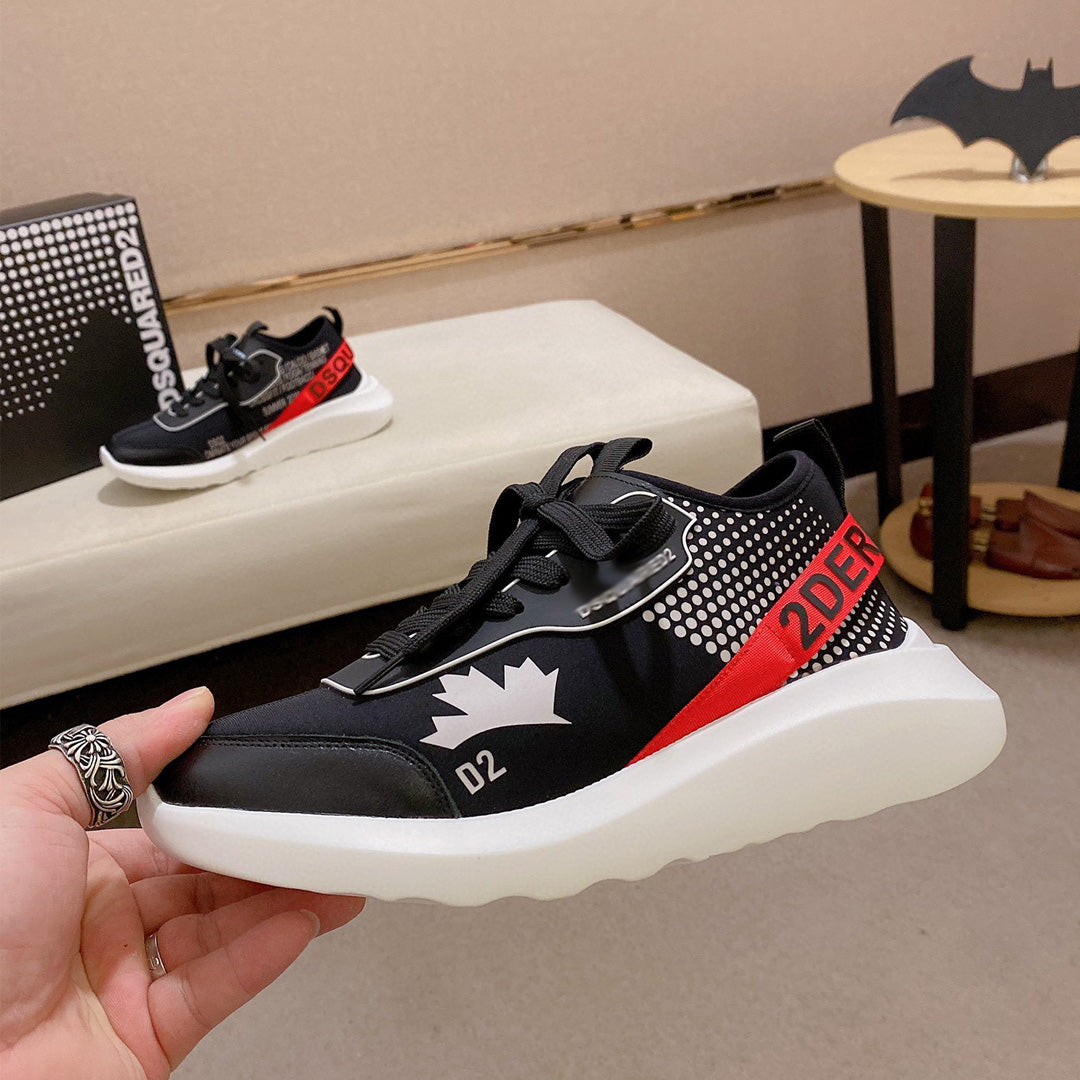 Flache Schuhe mit großem Kopf 