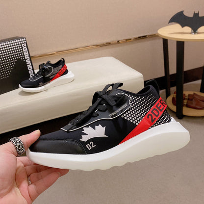 Flache Schuhe mit großem Kopf 