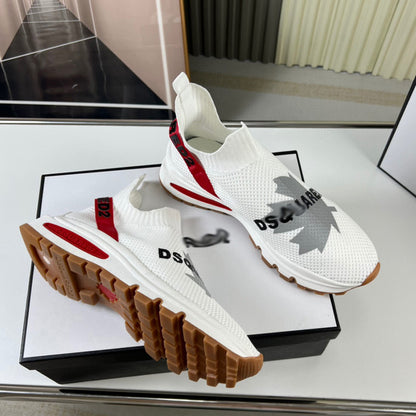 Flache Schuhe mit großem Kopf 