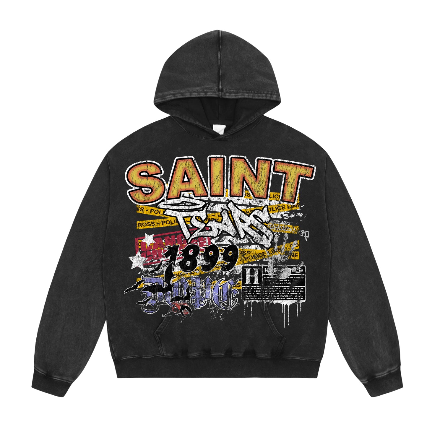 New-Saint Michael 2024ss Red Hoodie