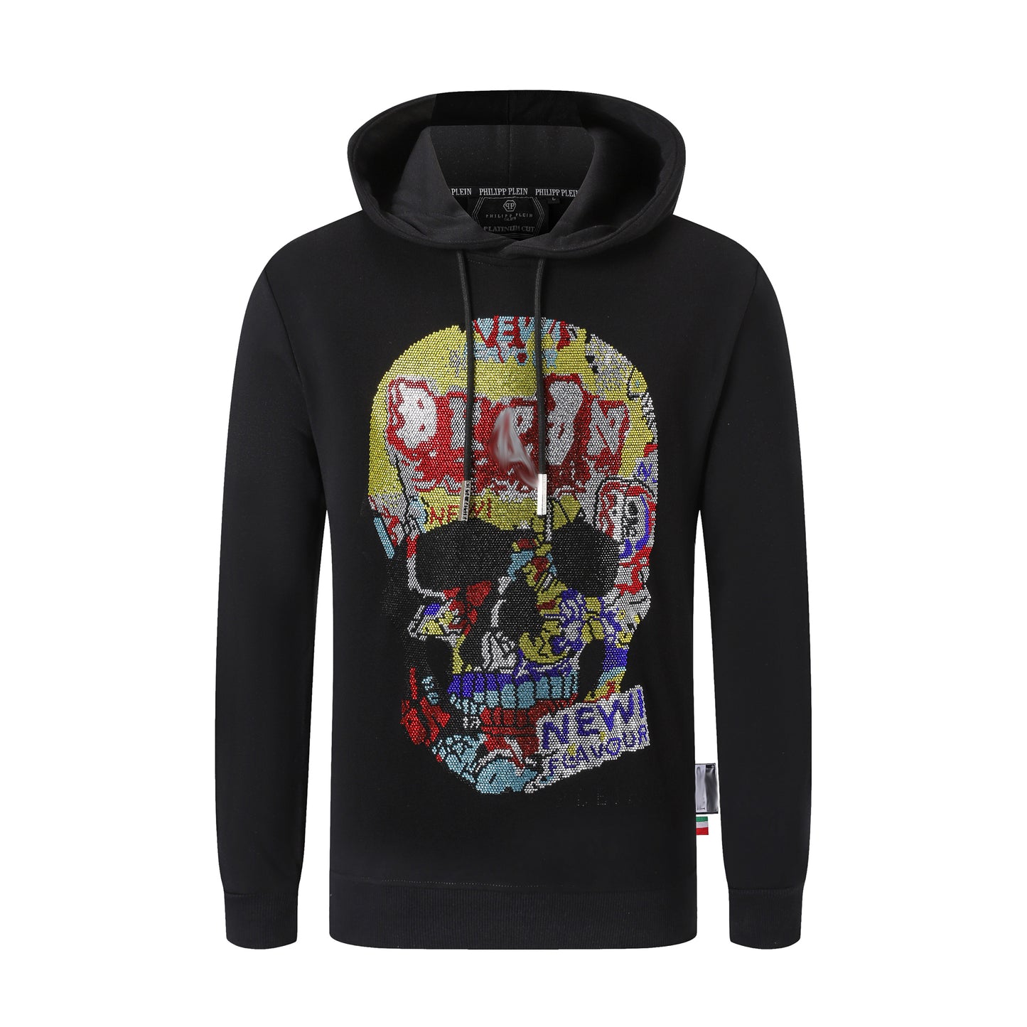 New- 2025ss Black Printed Hoodie