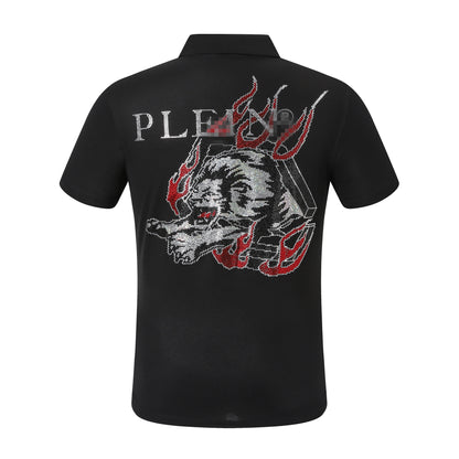 New- Hot stamp Skull POLO shirt
