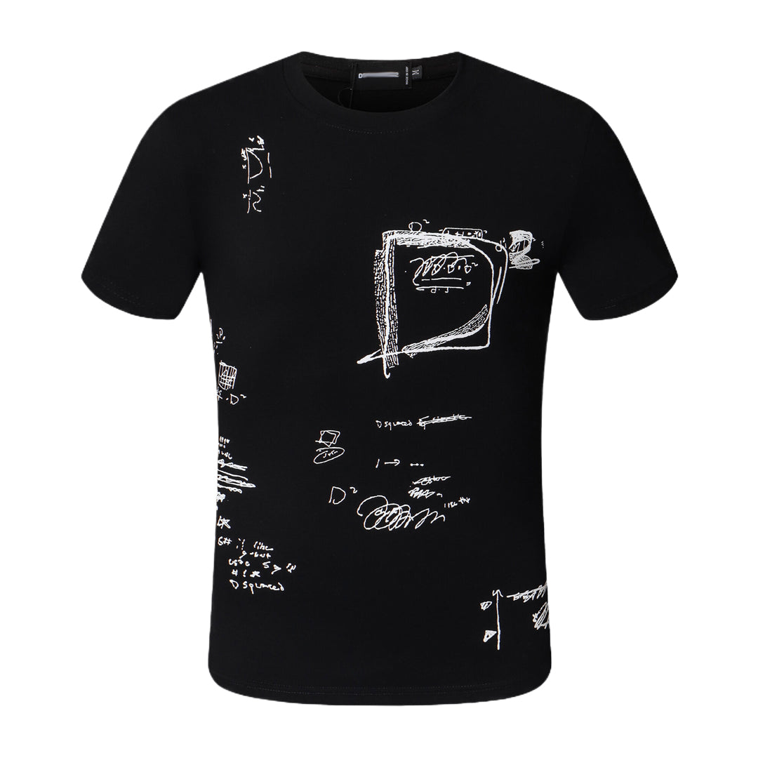 New-D2 2025SSPrint T-shirt