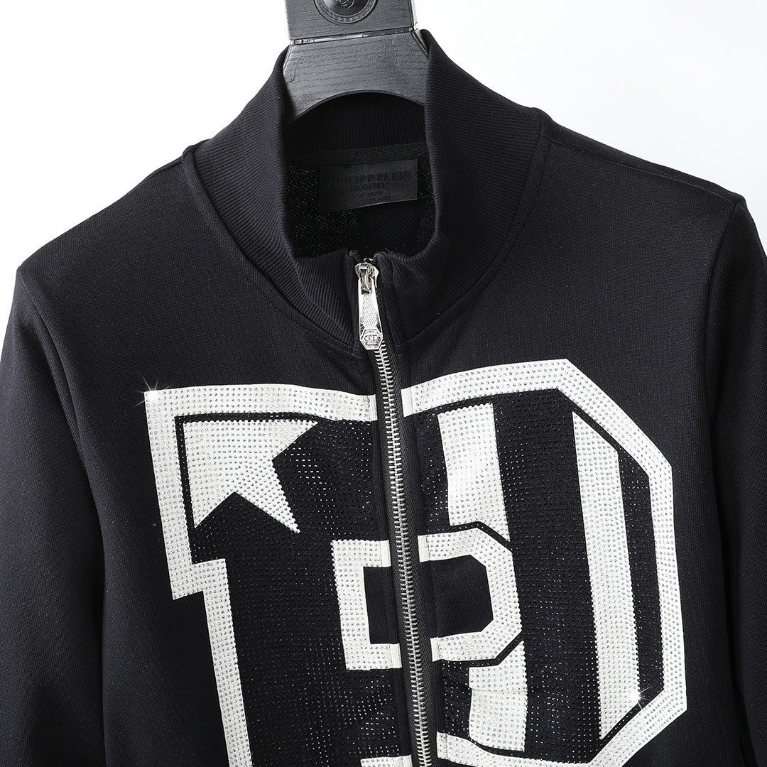 PIEIN  Black Embroidery Hoodie
