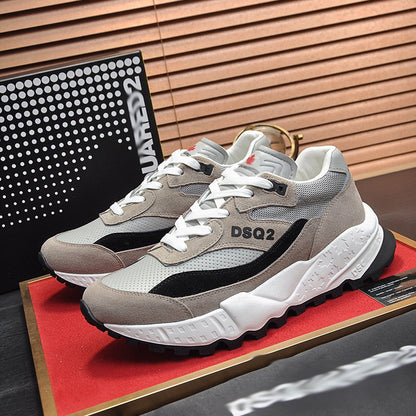 Flache Schuhe mit großem Kopf 