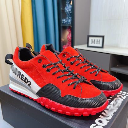 Flache Schuhe mit großem Kopf 