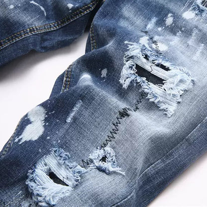 New-DSQ2 Personality Holes Jeans