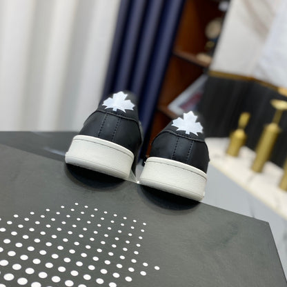 NEW-DSQ2 Men's shoes Leather sneakers