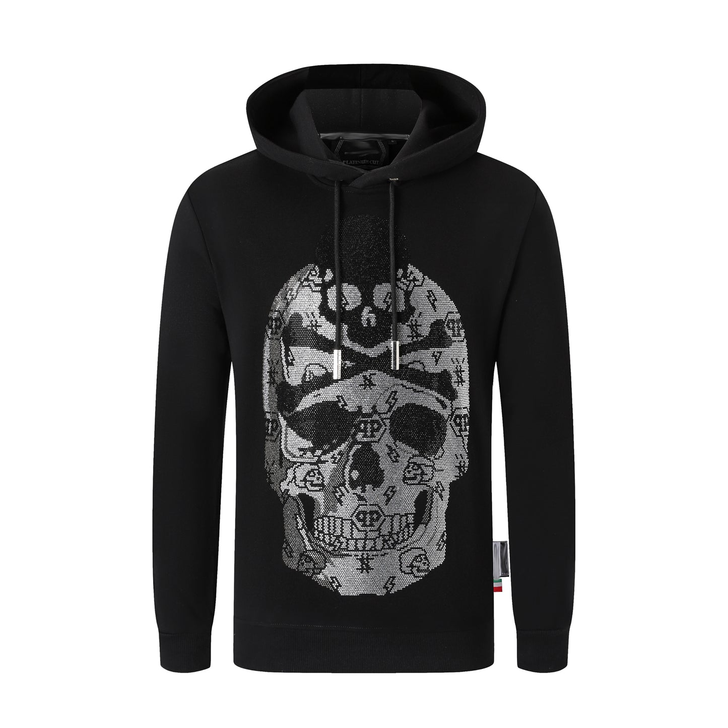 New-2025ss Skull Print Hoodie