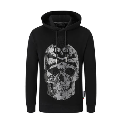 New-2025ss Skull Print Hoodie