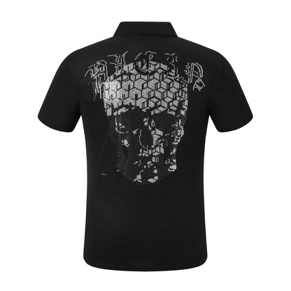 New- Skull Hot stamp POLO shirt
