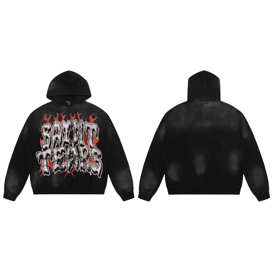 New-Saint Michael Black Hoodie