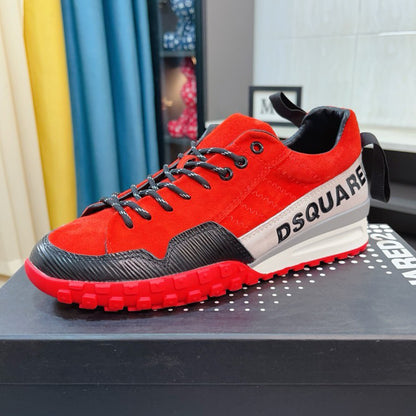 Flache Schuhe mit großem Kopf 