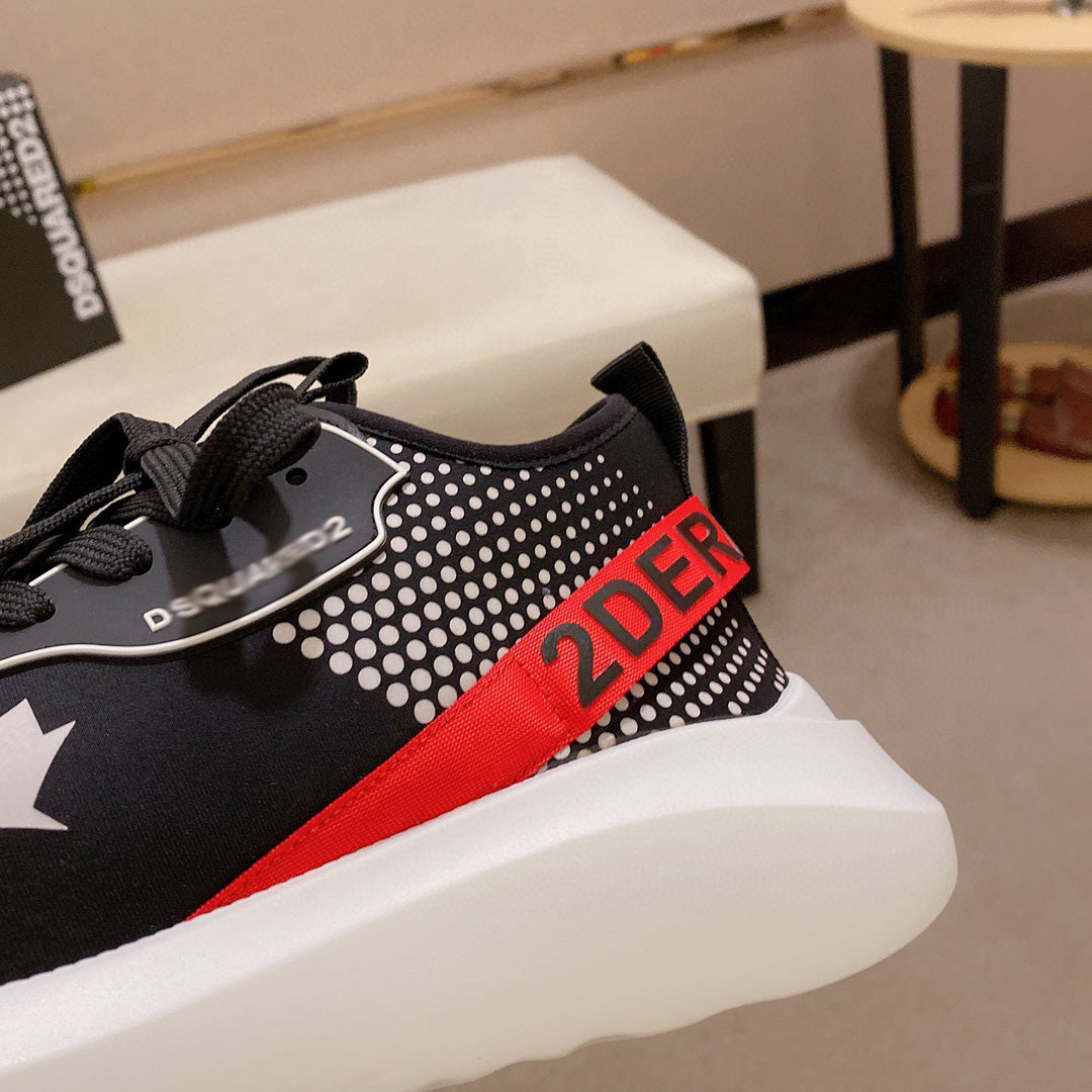 Flache Schuhe mit großem Kopf 