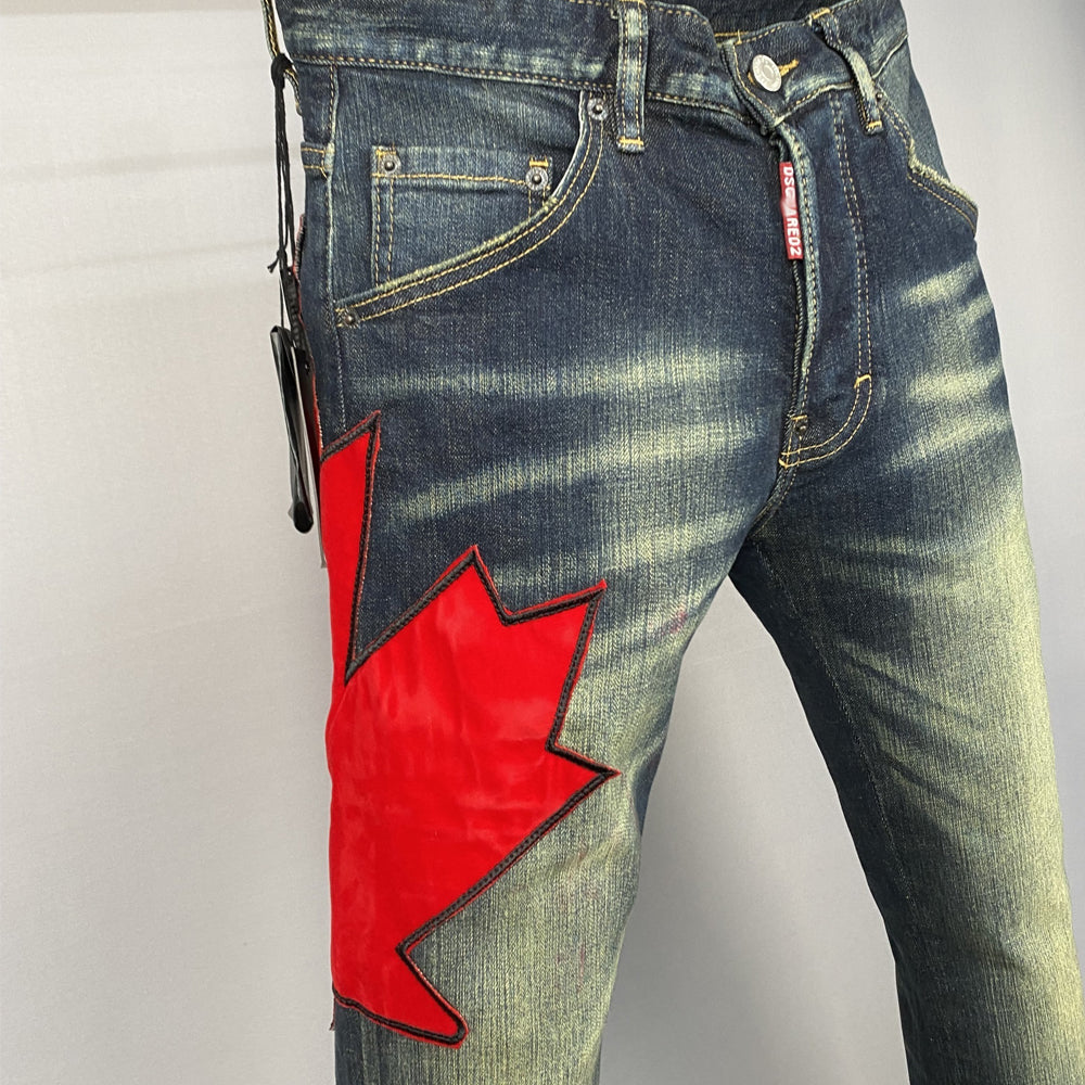 New-DSQ2 2026SS Blue Ripped Jeans