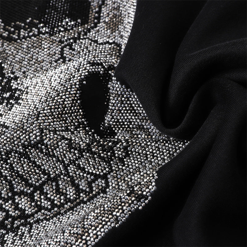 New- 2025ss Black Printed Hoodie