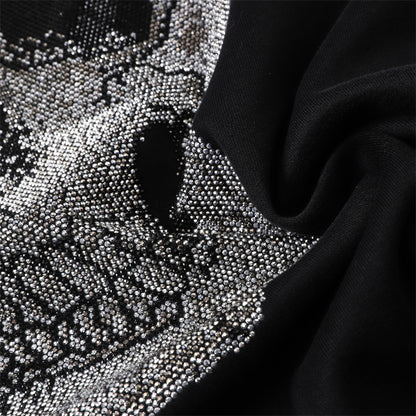 New- 2025ss Black Printed Hoodie