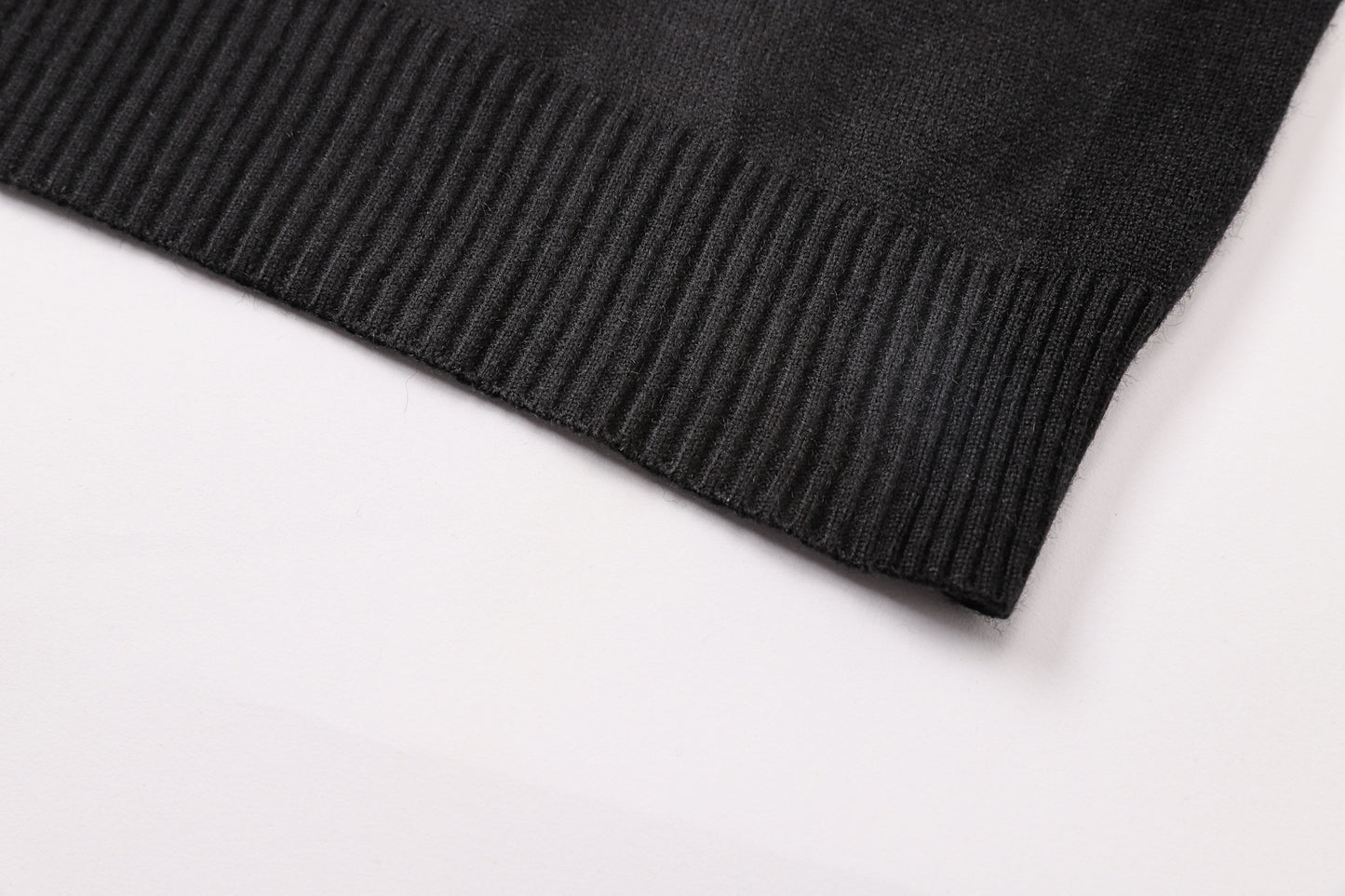 New-2025ss Black Knitwear