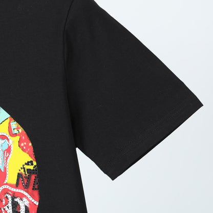 New- 25ss Skull Black T-shirt