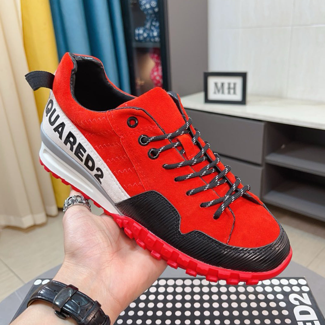 Flache Schuhe mit großem Kopf 