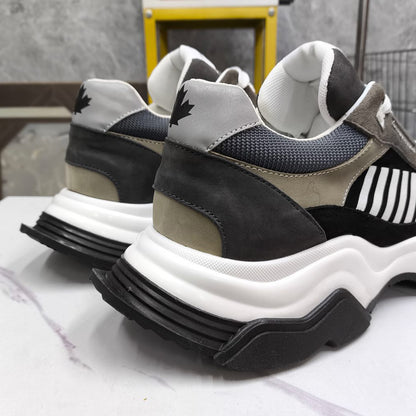 Flache Schuhe mit großem Kopf 