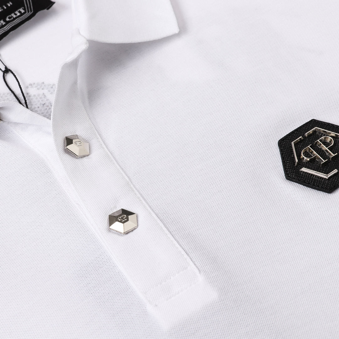New- Skull Hot stamp POLO shirt