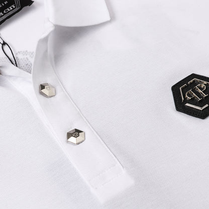New- Skull Hot stamp POLO shirt