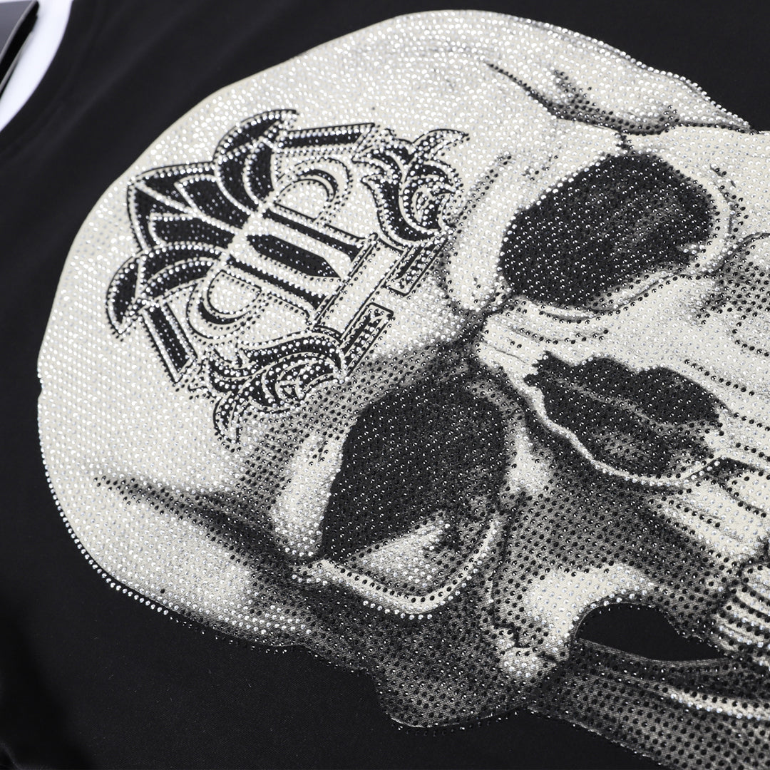 PIEIN  2025ss Skulls Prints T-Shirt