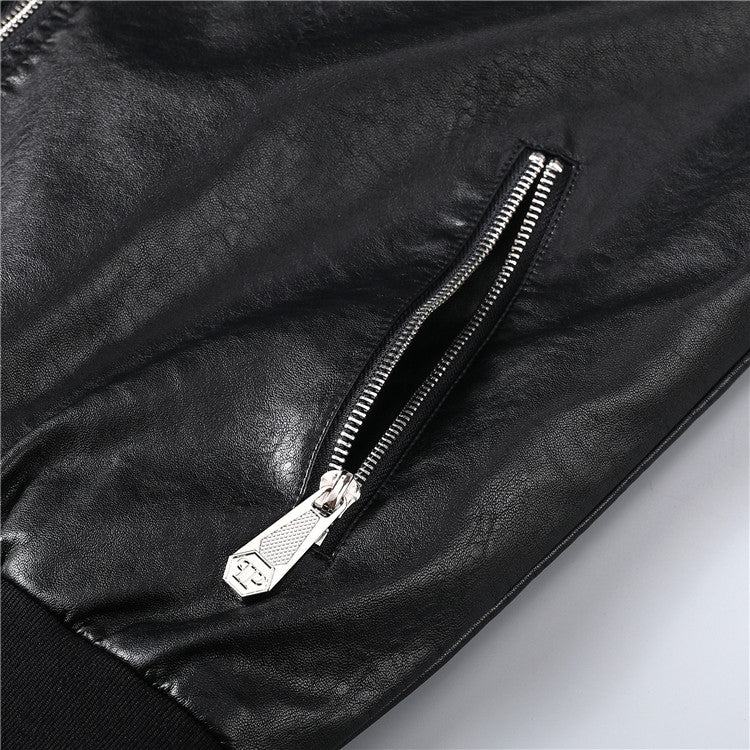 New- Black Genuine leather Jacket