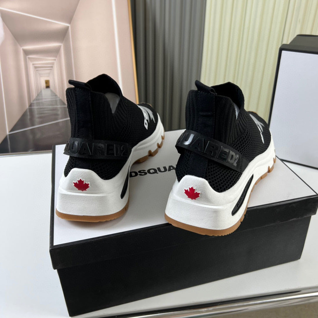Flache Schuhe mit großem Kopf 