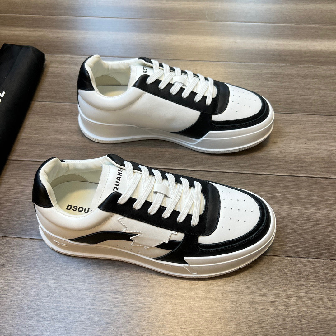 Flache Schuhe mit großem Kopf 