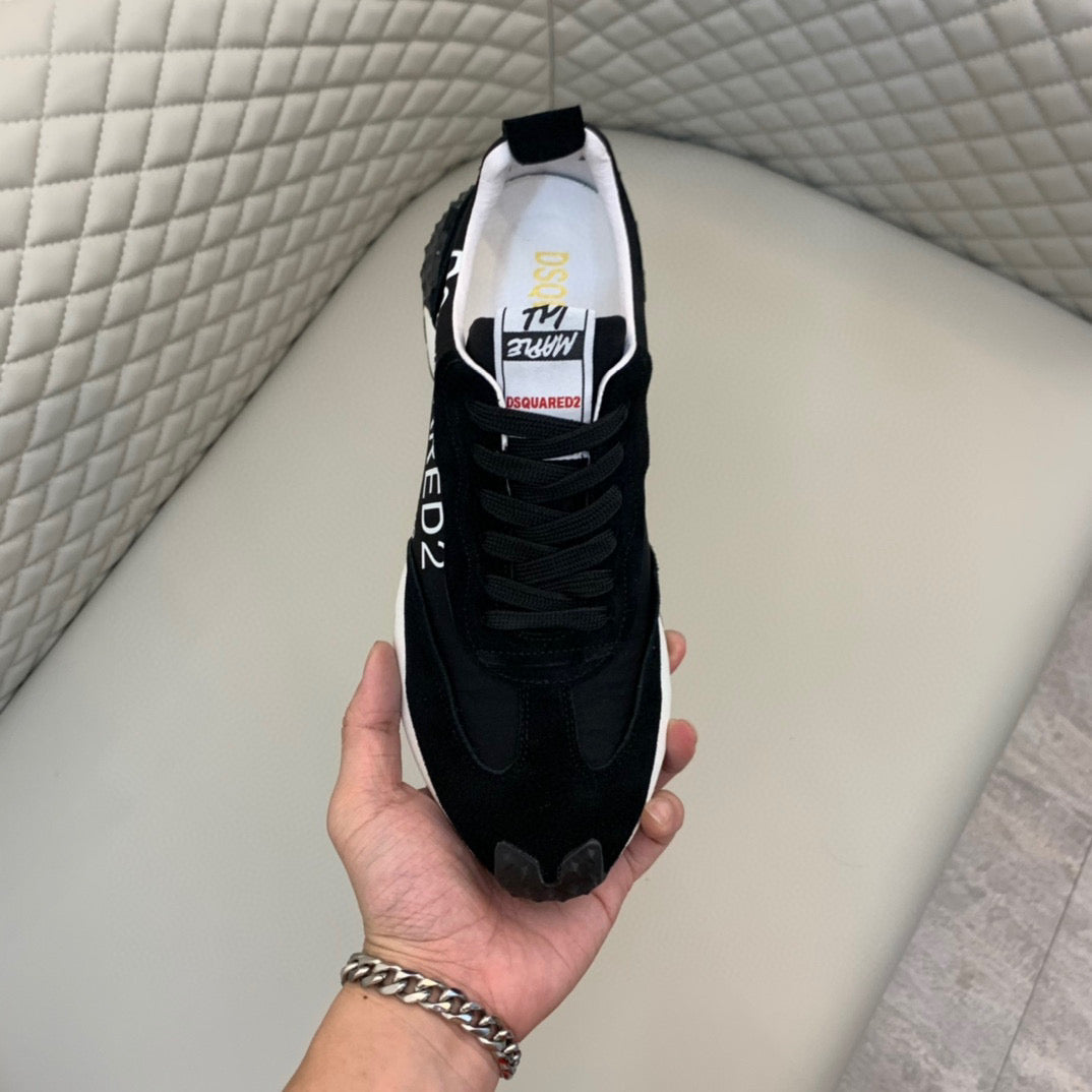 Flache Schuhe mit großem Kopf 