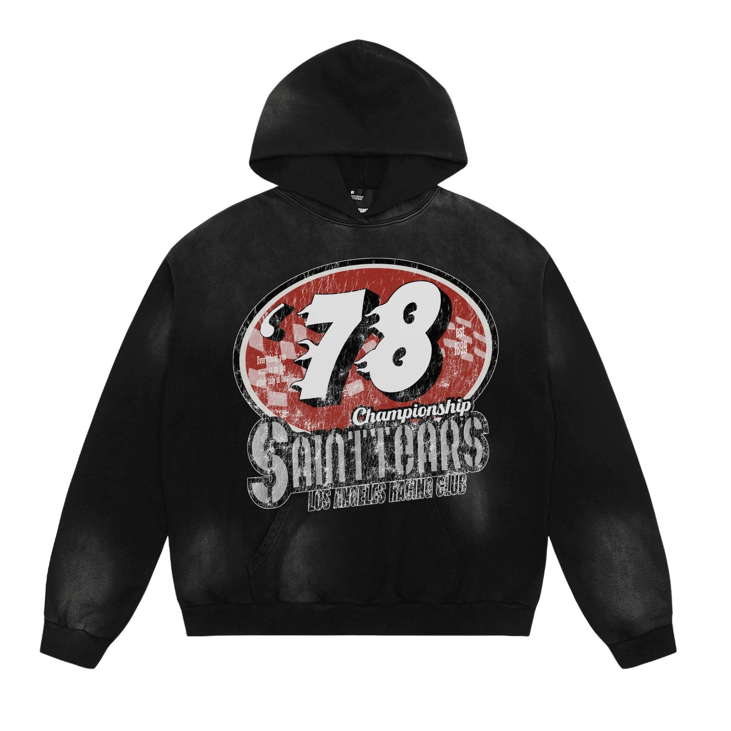 New-Saint Michael 24ss Black Hoodie