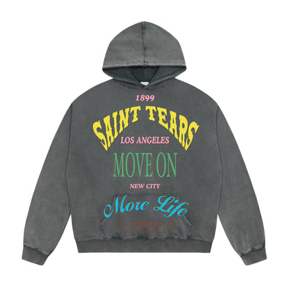 New-Saint Michael 2024ss Black Hoodie