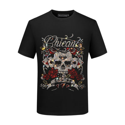 PIEIN  2025ss Skulls Prints T-Shirt