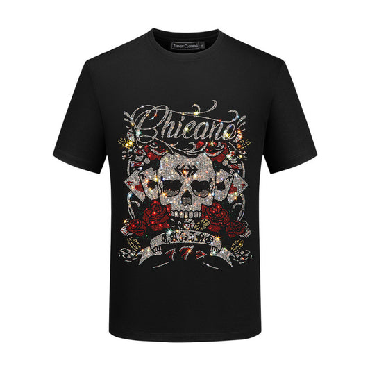 PIEIN  2025ss Skulls Prints T-Shirt