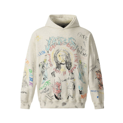 New-Saint Michael 24ss Prints Hoodie