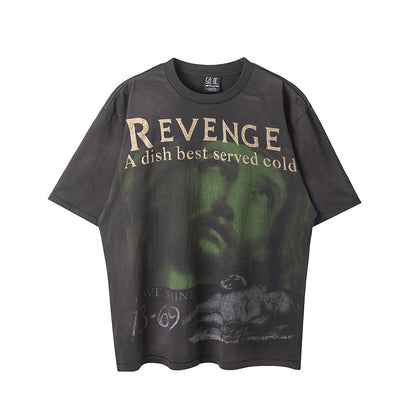 New-Saint Michael 2024ss Black T-shirt