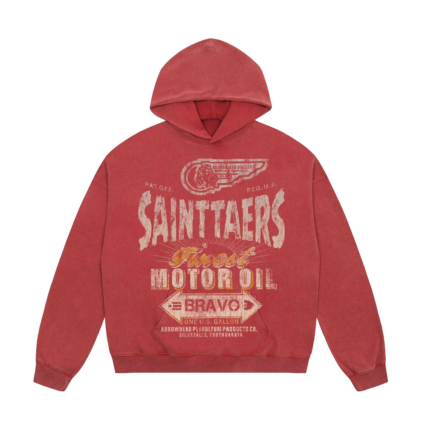 New-Saint Michael Red Hoodie