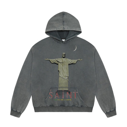 New-Saint Michael 24ss Prints Hoodie