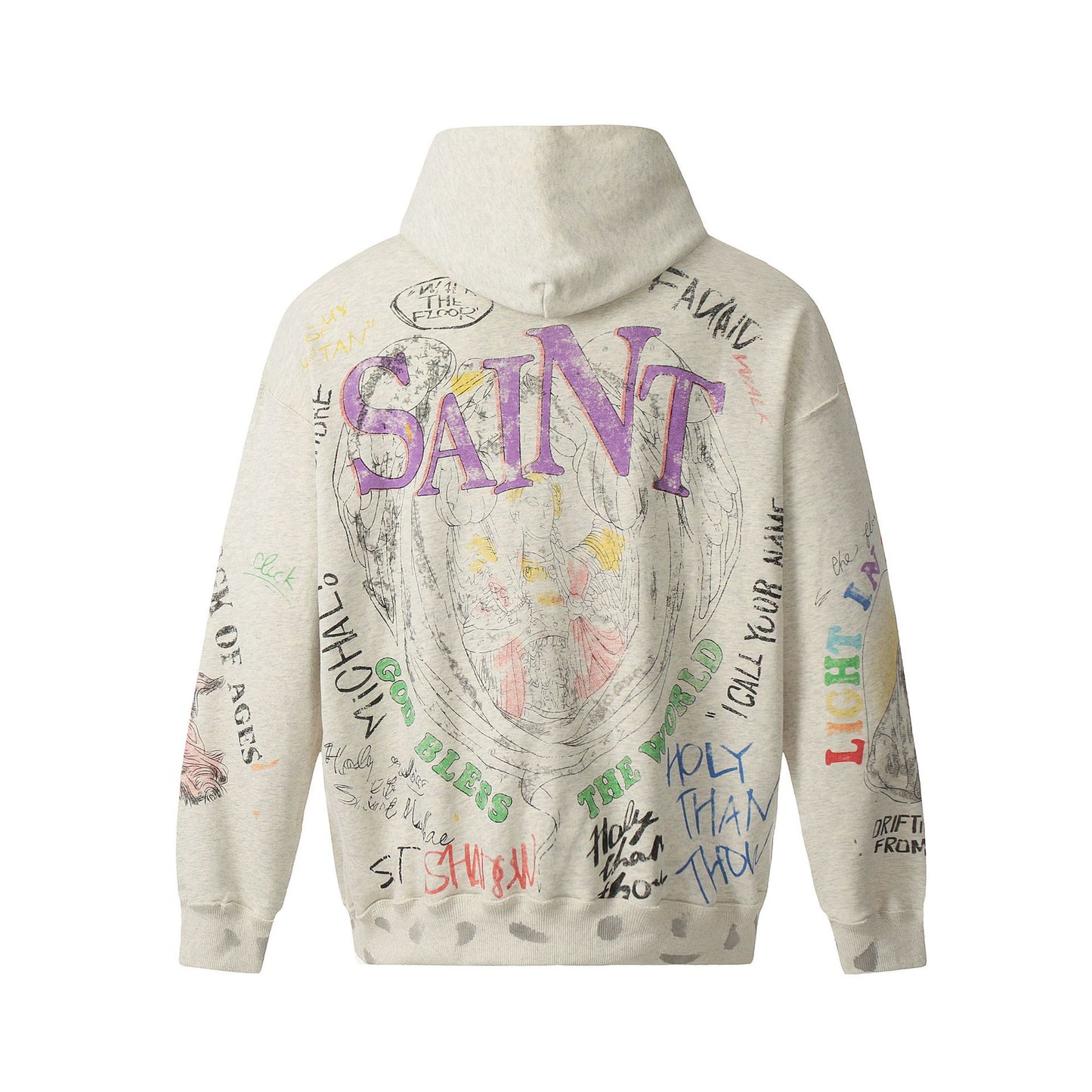 New-Saint Michael 24ss Prints Hoodie